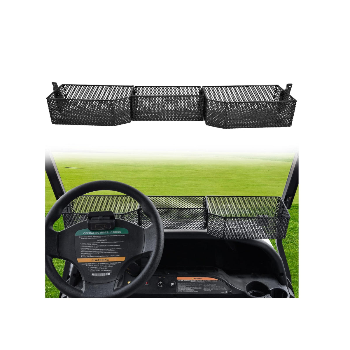 KEWISAUTO front inner storage basket keeps Tempo essentials neatly organized and within reach.