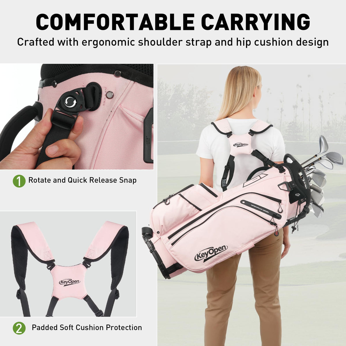 KeyOpen 900D Oxford fabric delivers durable weather protection