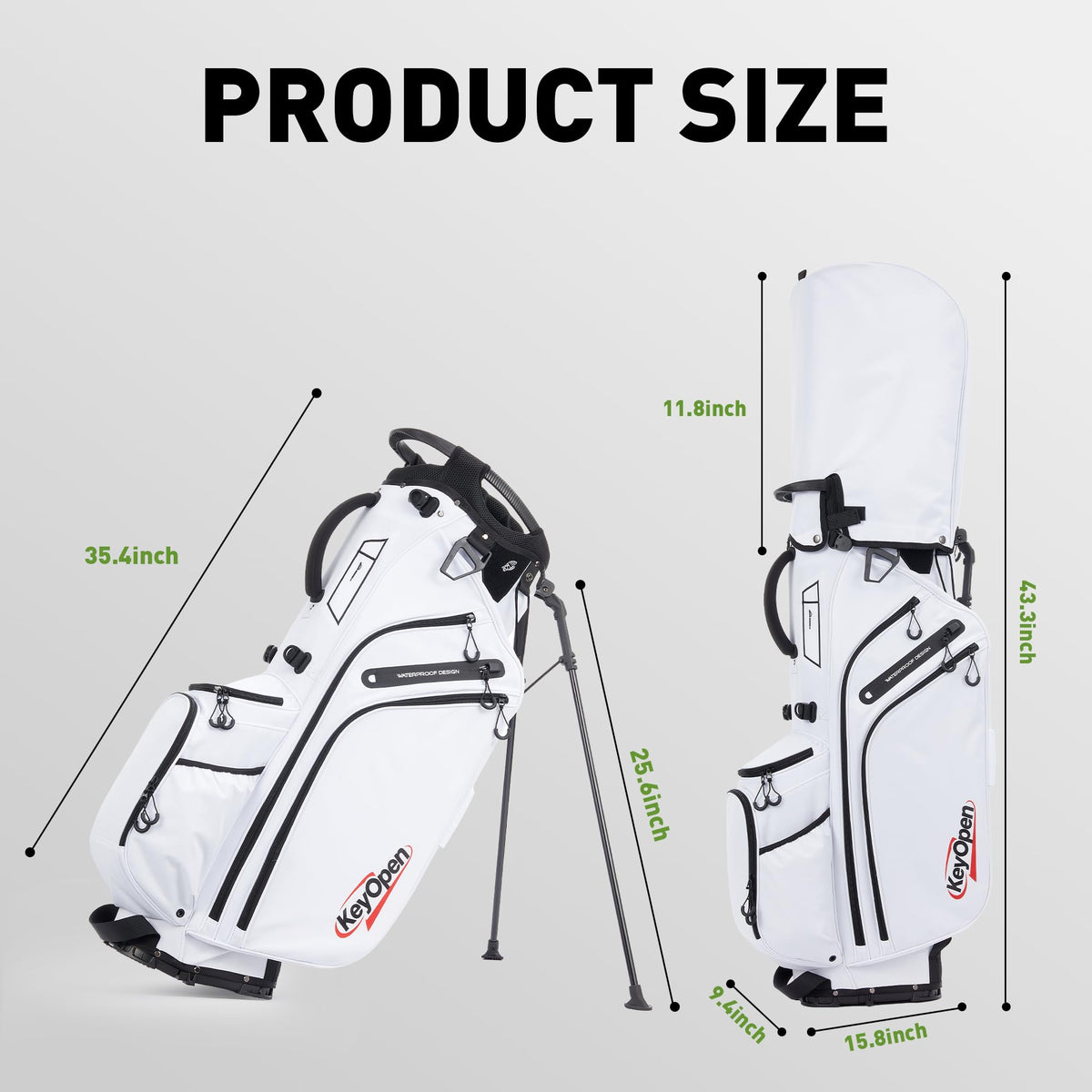 KeyOpen nine-pocket layout offers quick access and ample storage.