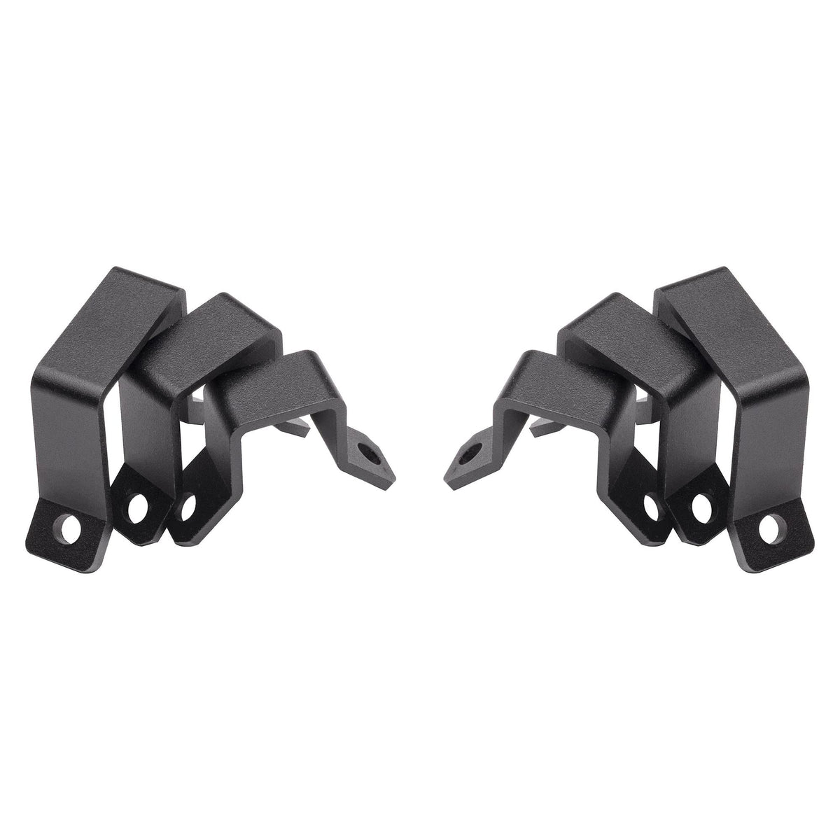 Bracket kit installs on square tubes for reliable PowerBar mounting.