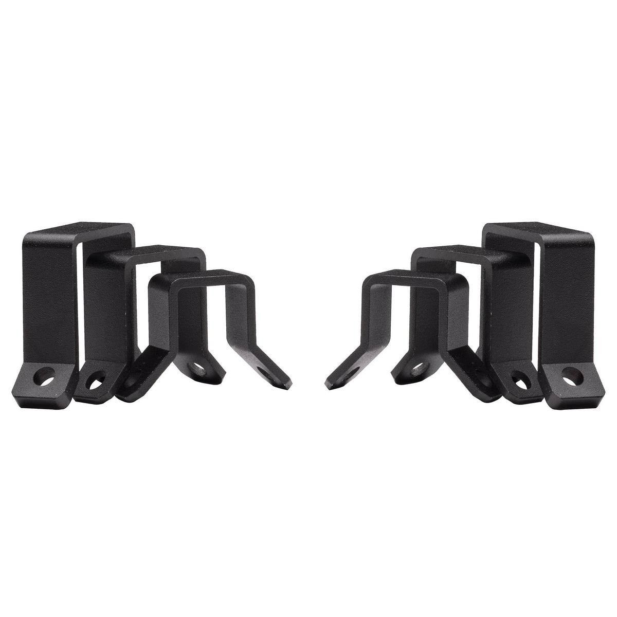 Easy-install bracket kit keeps PowerBar steady on square-tube rails.