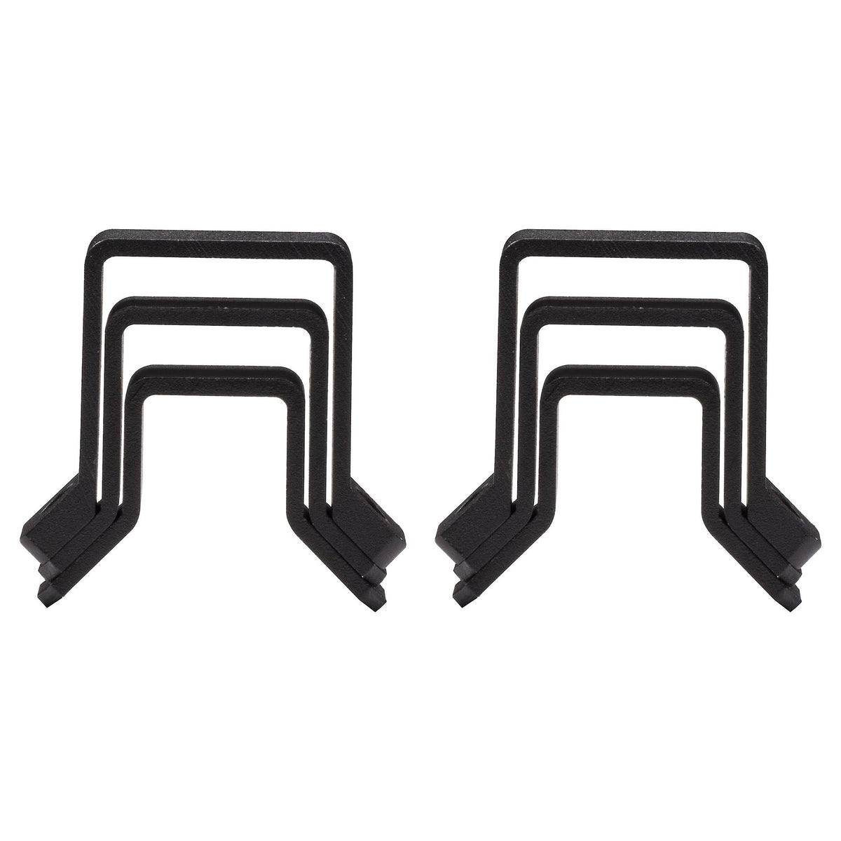 KICKER 47KPB bracket kit aligns PowerBar with golf cart frame rails for stability.