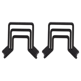 KICKER 47KPB bracket kit aligns PowerBar with golf cart frame rails for stability.