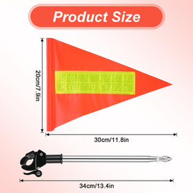 Kifmurase extendable flagpole shows adjustable height for wheelchairs.