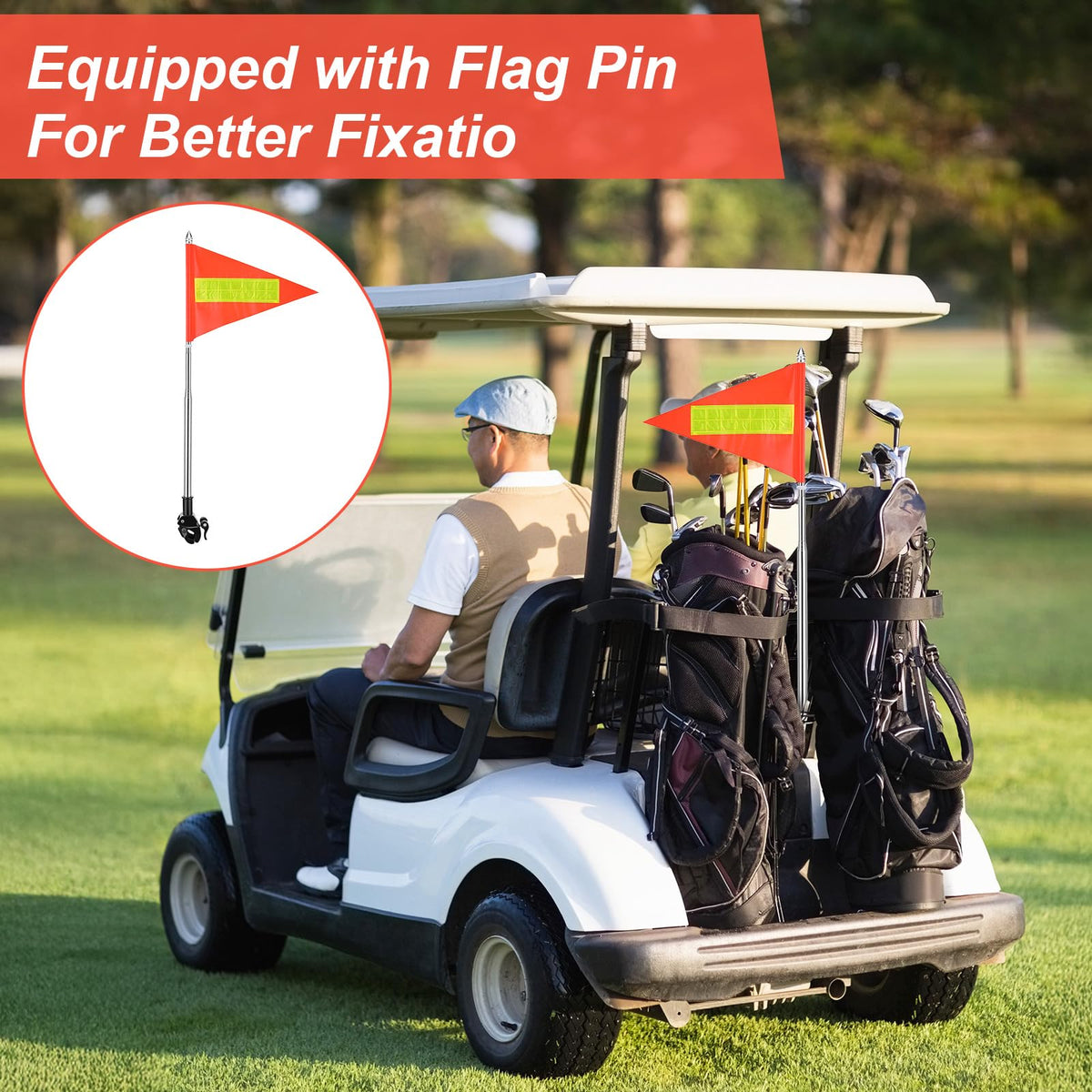 Kifmurase wheelchair flag mounted for safer outdoor navigation.