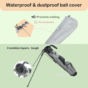 KIKGOIF Sunday stand bag dual-strap system for balanced carrying