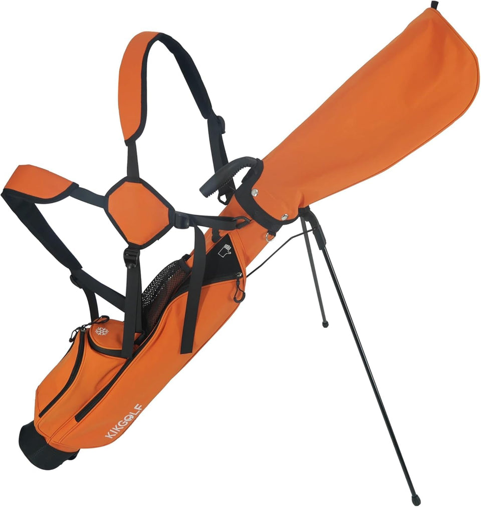 KIKGOIF Sunday Stand Bag front view shows compact, light carry for seven clubs