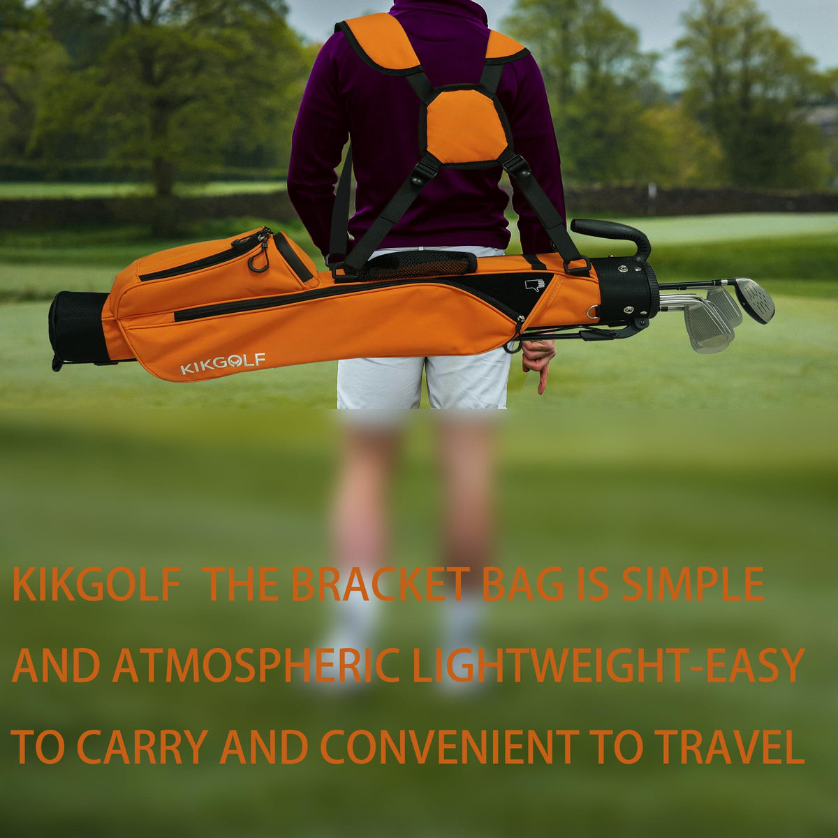 KIKGOIF Sunday Stand Bag with rain hood ready for sudden showers