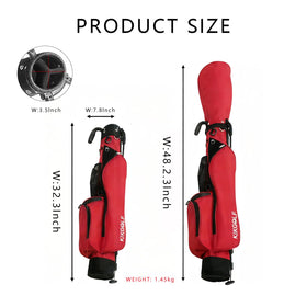 KIKGOIF Sunday Golf Stand Bag top compartments, 7-club capacity with protective layout