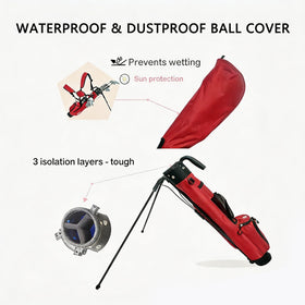 KIKGOIF Sunday Golf Stand Bag water bottle sleeve for on-course hydration