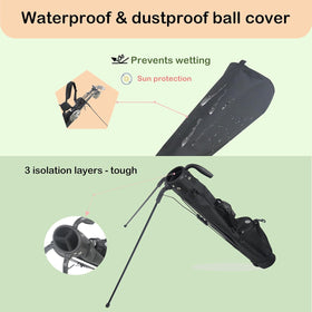 KIKGOIF Sunday Golf Stand Bag water bottle sleeve for on-course hydration