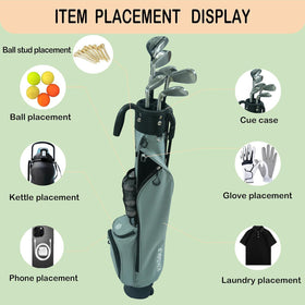 KIKGOIF Sunday stand bag waterproof valuables pocket protects essentials on the course