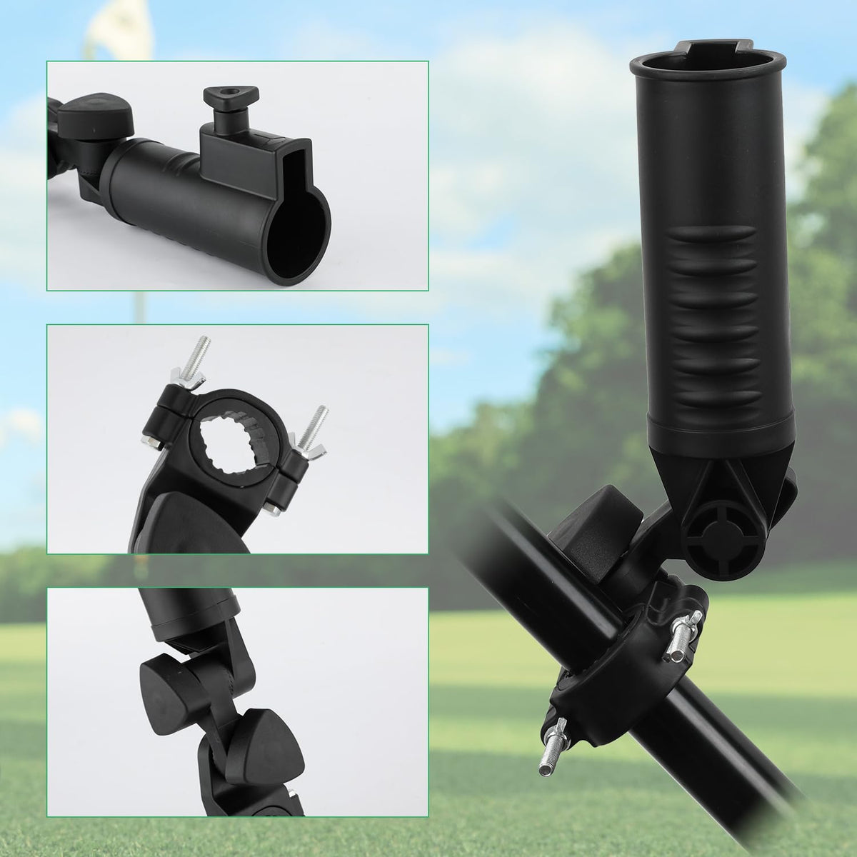 KINBOM fiberglass shaft provides strong support without deformation.