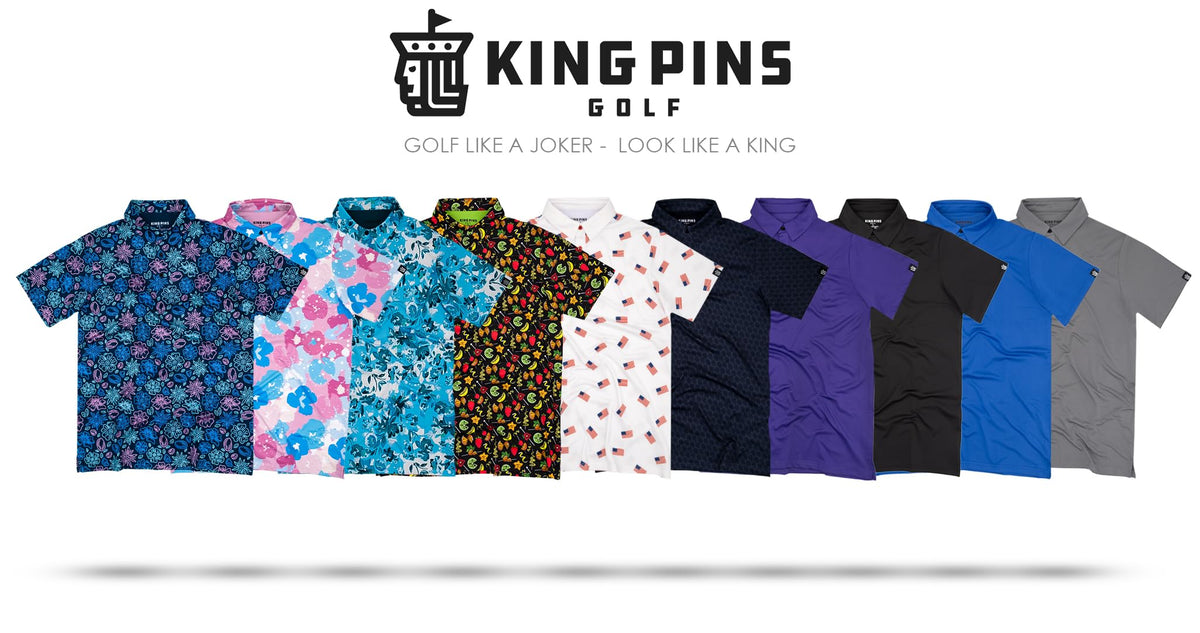 King Pins Golf polo bold design plus breathability for confident performance