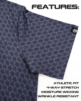 King Pins Golf polo moisture-wicking fabric keeps you dry during hot rounds