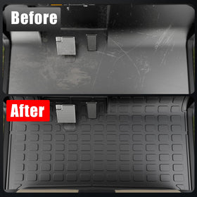 Kingna floor mats waterproof and mud-resistant protect your cabin in rain and dirt.
