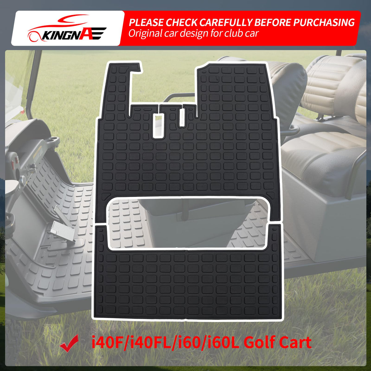 Kingna interior protection for ICON carts keeps the cabin tidy.