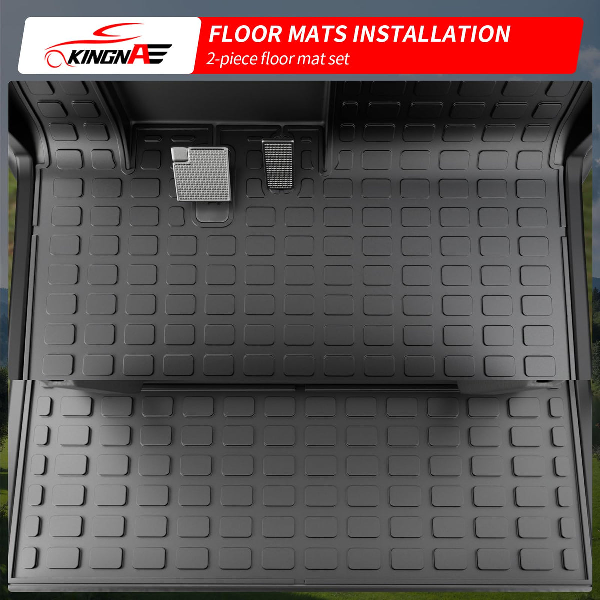 Kingna TPE material is lightweight and odorless, reducing cabin fatigue.
