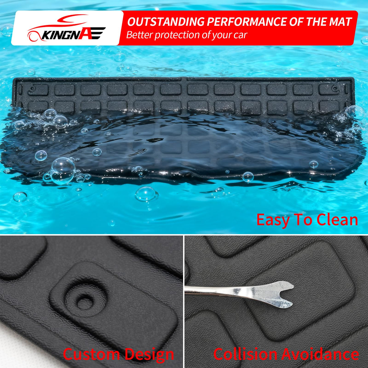 Kingna TPE material is odorless, strong, and lightweight for durable protection