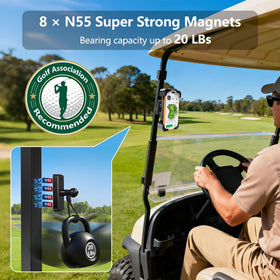 Eight N55 magnets provide a powerful 20-lb hold for steady placement.