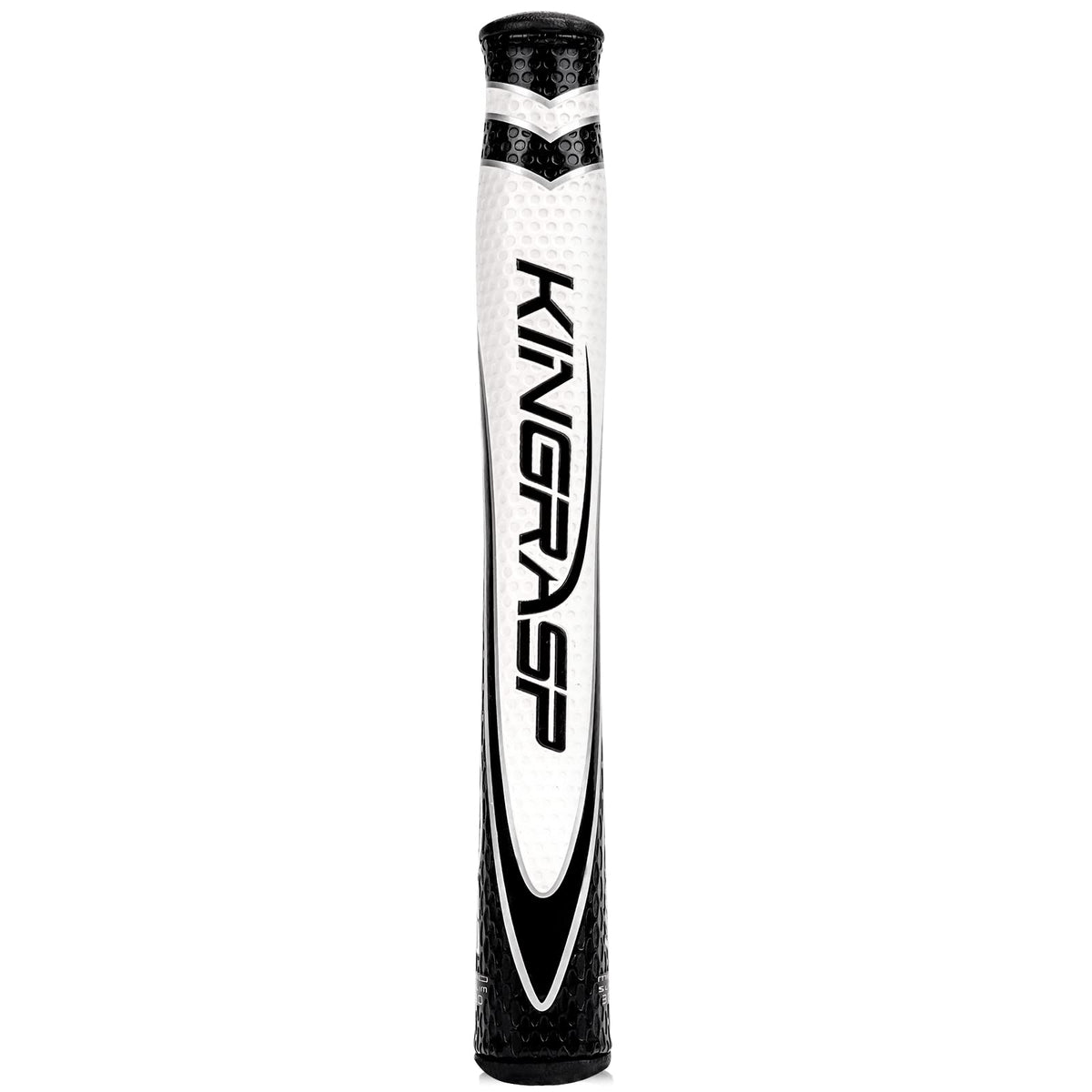 KingRASP barrel-shape grip offers stable hold for smooth swings.