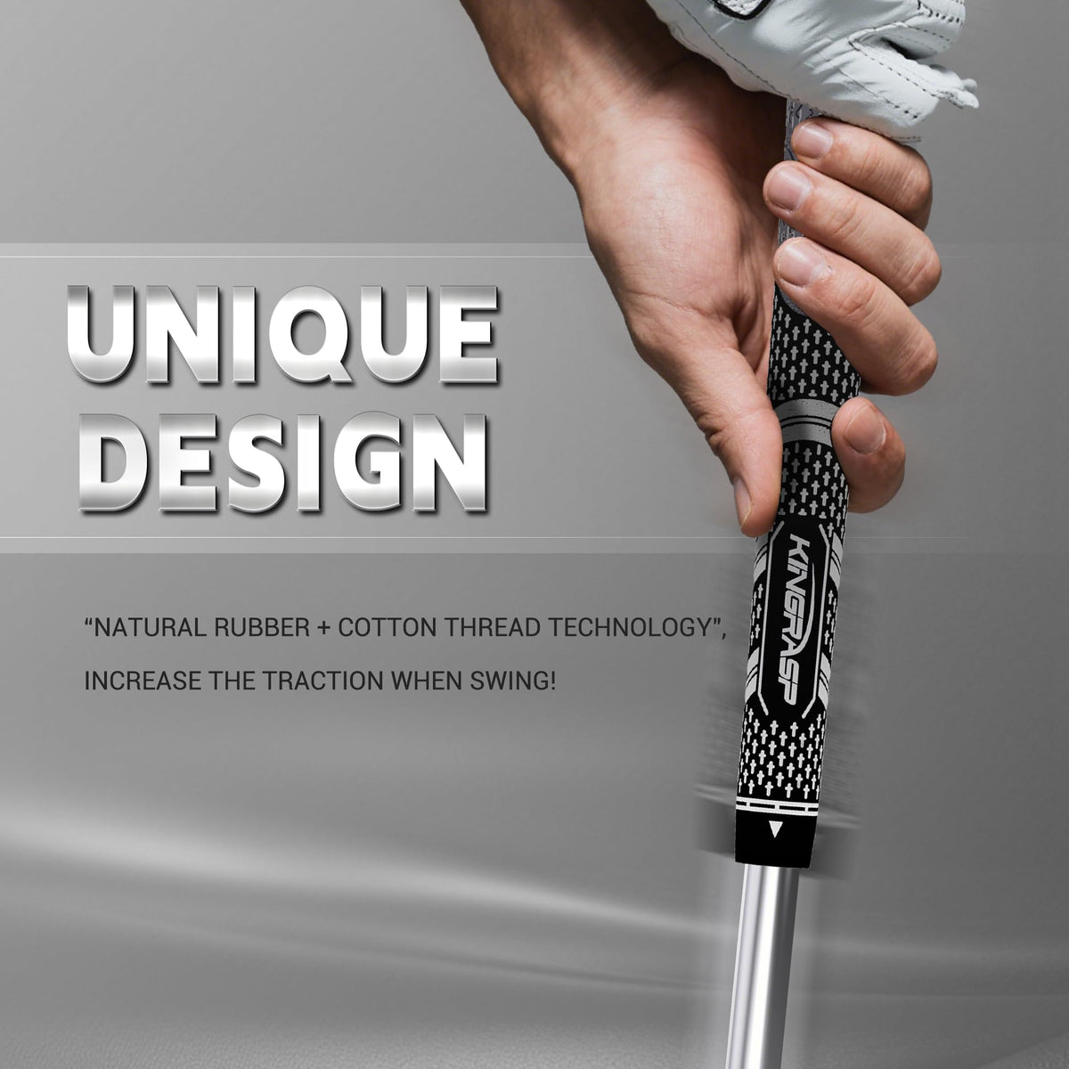 KINGRASP texture detail for superior traction and rain-friendly performance.