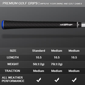 KINGRASP midsize grip offering balanced control on the hands.