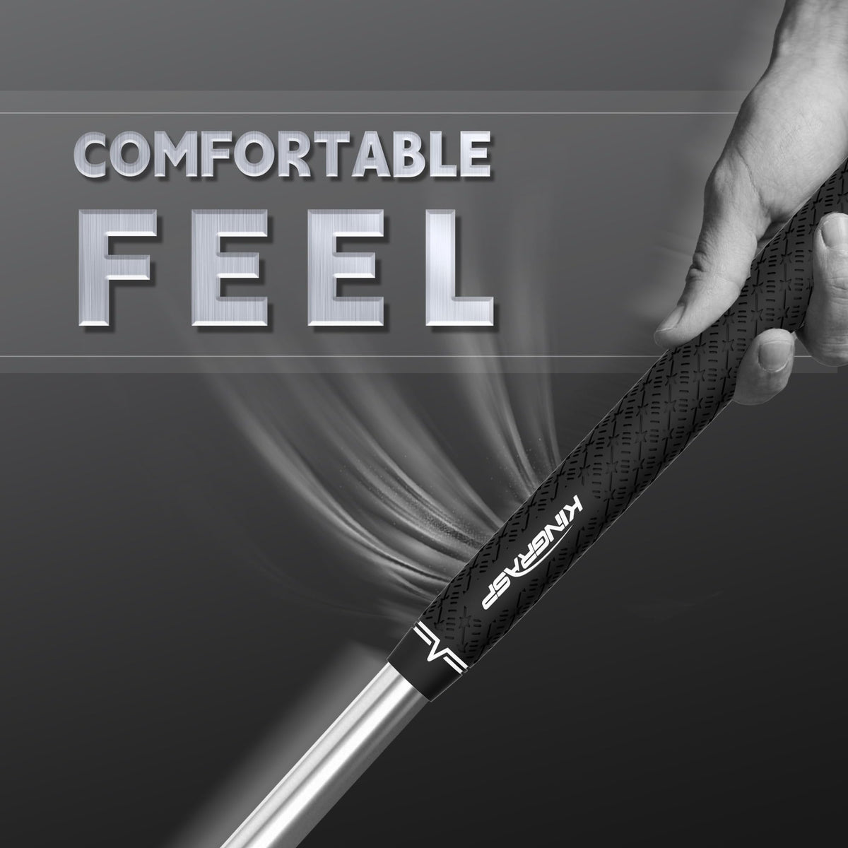 Kingrasp Multi Compound Golf Grips white deliver clean feel and steady grip in any weather