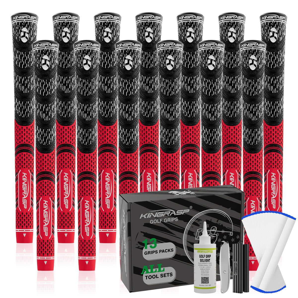 KINGRASP grip with gradient swing dynamics hints reduced tension and smoother swing