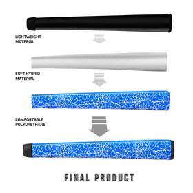 KINGRASP grip features gun-shaped design for steadier touch on putts