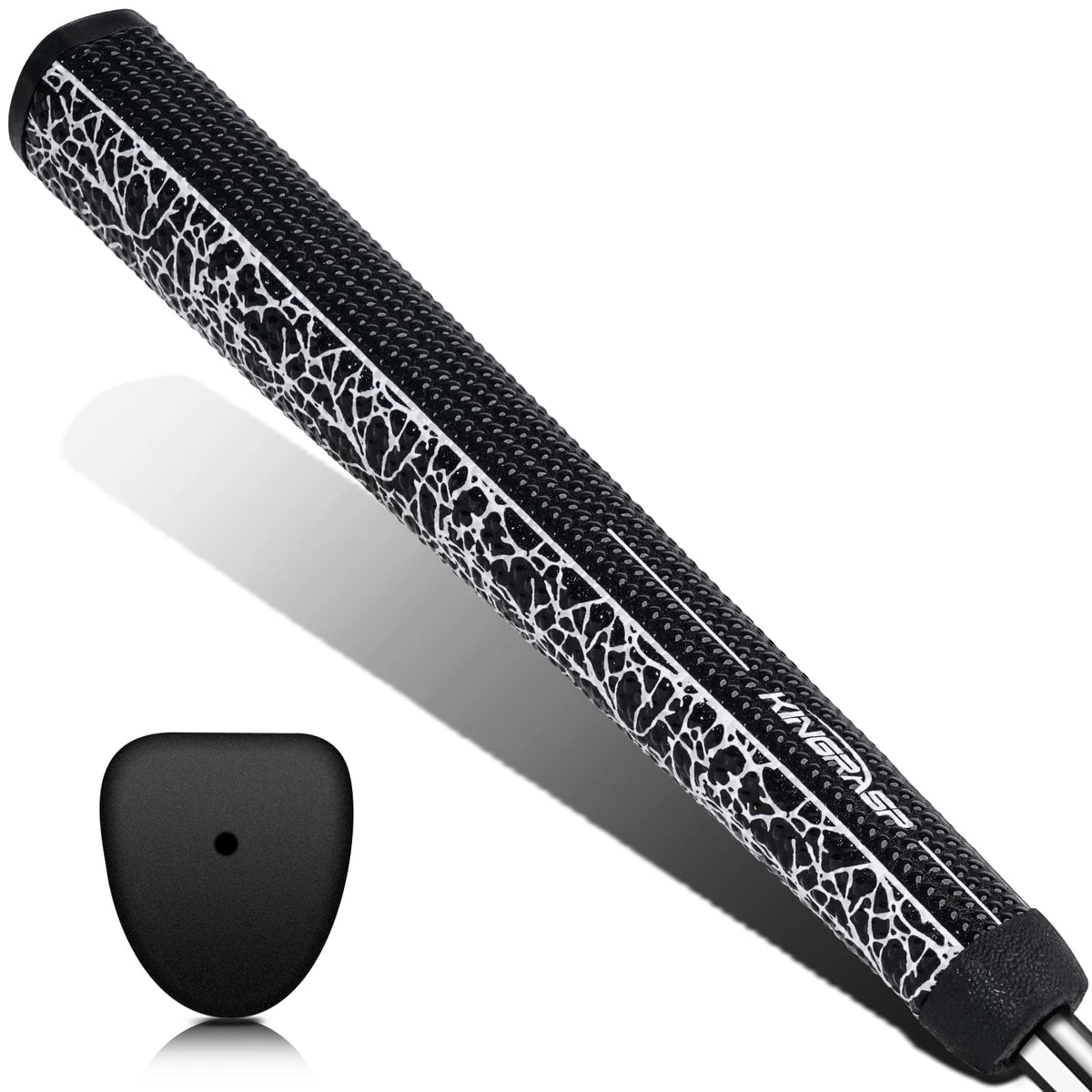 KINGRASP Ultra-Light gun-shaped putter grip front view for control during putting.