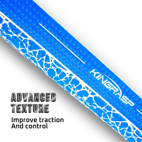PU+EVA foam construction of KINGRASP grip provides soft, durable feel.