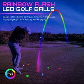 Kingtop RainbowFlash close-up shows vivid color transitions on the ball
