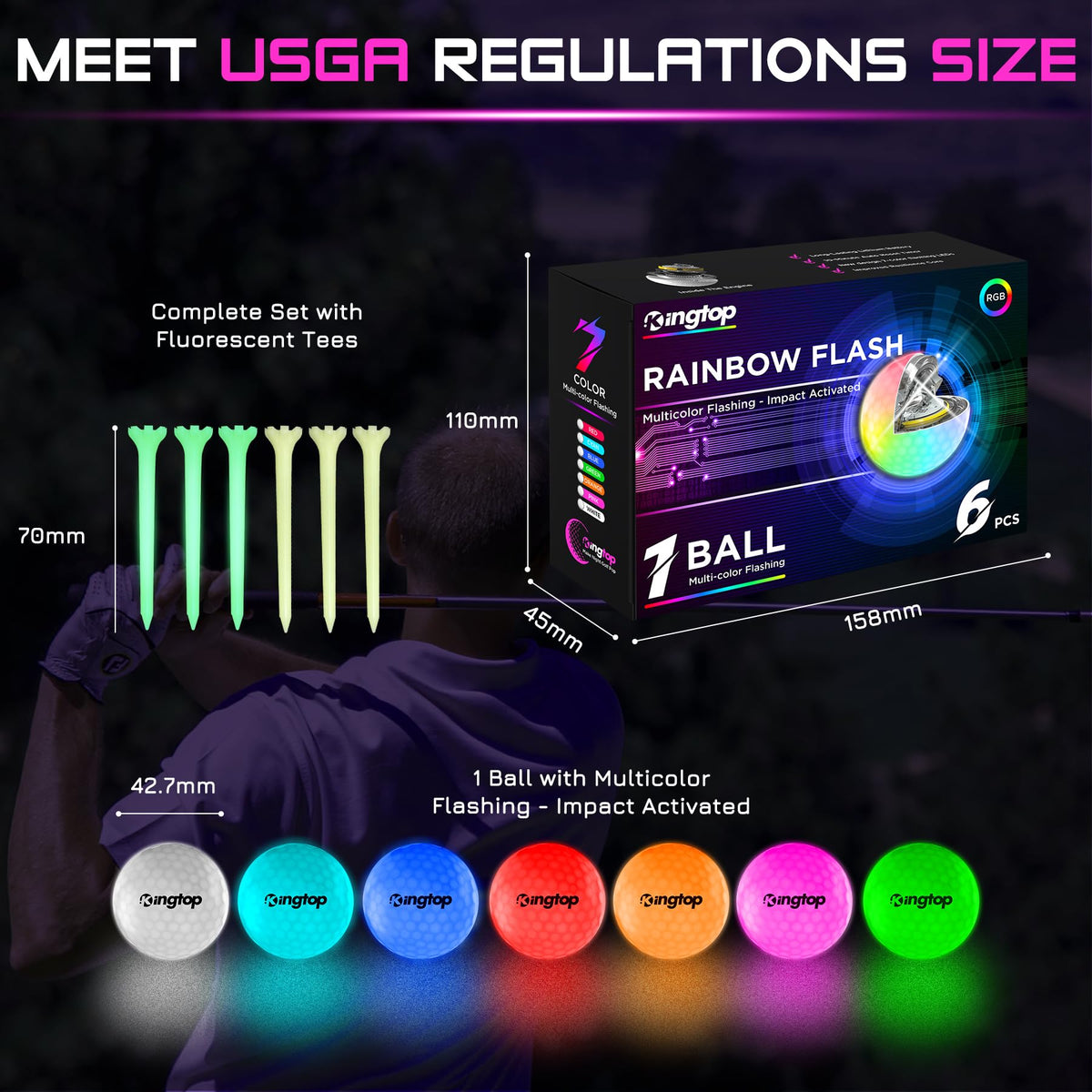 Kingtop RainbowFlash organizer bag helps you stay organized on the course