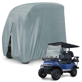 KISEER 2-passenger 95-inch golf cart cover shields a cart from rain and UV