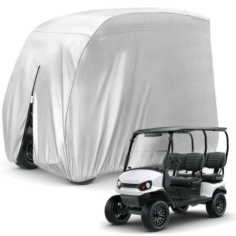 KISEER 4 passenger cover front view showing snug fit and weather resistance