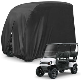 KISEER 4-passenger 112-inch cover folded for storage, ready for seasonal protection.