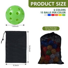KISEER practice balls in bright colors for easy spotting during games