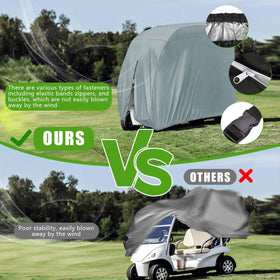 KISEER covers up to 95 x 48 x 66 inches for cart protection