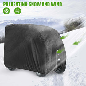 KISEER keeps carts protected from UV, wind, and debris during harsh weather.
