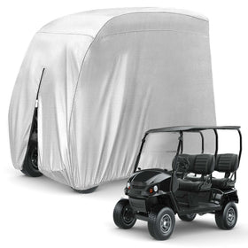 KISEER golf cart cover silvery 108-inch shields from rain and UV
