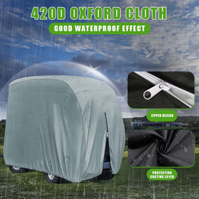 KISEER waterproof-dustproof coating shields your cart outdoors.