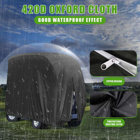 KISEER dustproof golf cart cover shields cart from sand and snow