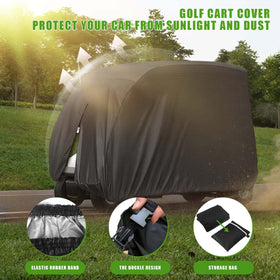 KISEER easy-clean golf cart cover folds for compact storage