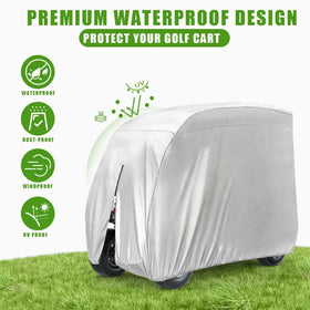 KISEER 108-inch cart cover fits extended roofs and two rear seats