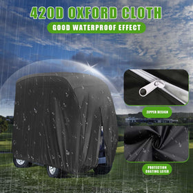 KISEER golf cart cover compatible with EZGO, Club Car, Yamaha.