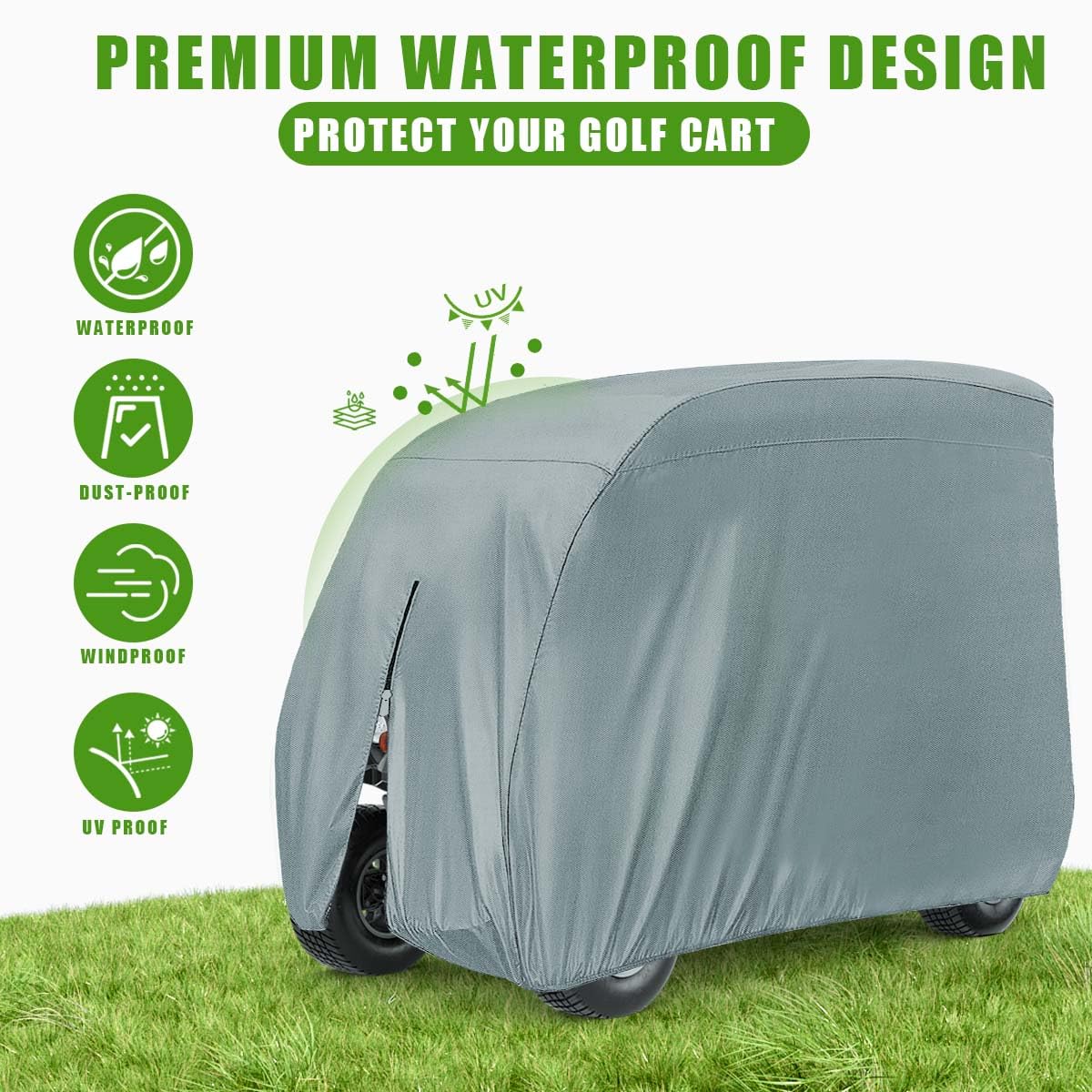 KISEER 420D fabric delivers durable weather protection.