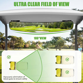 KISEER mirror made from durable plastic and HD glass