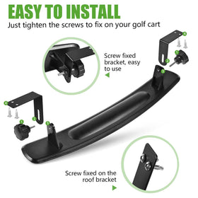 KISEER universal-fit rear view mirror for Club Car EZ-GO Yamaha