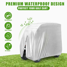 Universal fit for EZGO, Club Car, and Yamaha carts with extended roofs